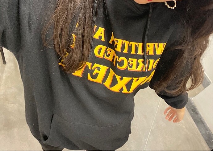 Zara siyah sweatshirt