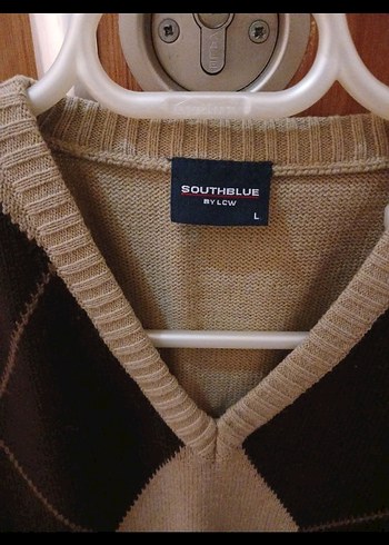 Kahverengi V Yaka Triko Süveter - Görsel 3