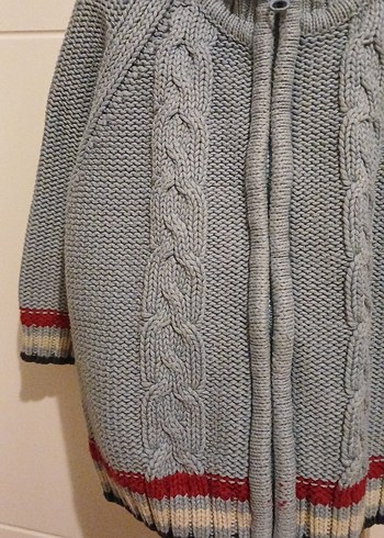 Mavi Erkek Çocuk Örgü Hırka - Görsel 2