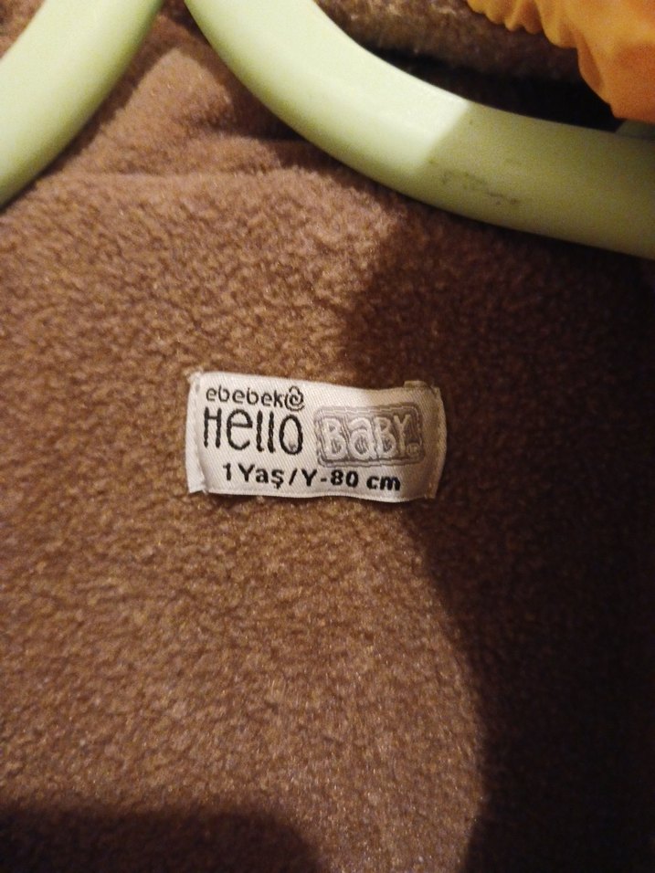 Kapüşonlu Sarı Erkek Çocuk Mont - Görsel 2