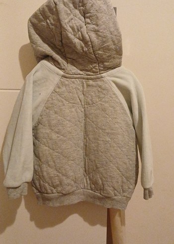 Erkek Çocuk Gri Pamuklu Düğmeli Ceket - Görsel 3