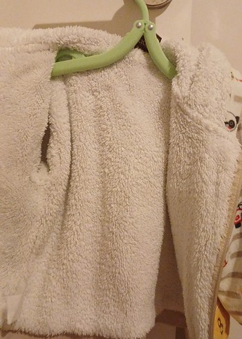 Kapüşonlu Sarı Erkek Çocuk Fermuarlı Ceket - Görsel 4