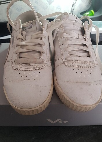 37 Beden beyaz Renk orijinal puma kadın spor ayakkabı 37 numara