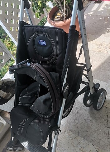 9- 18 kg Beden siyah Renk Chicco Lite Way 3 Top Baston Bebek Araba