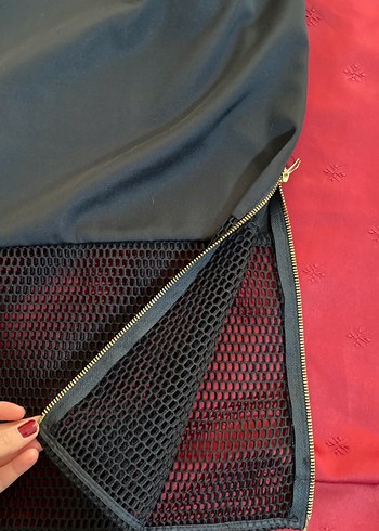 Twist Siyah midi tül file detaylı Kadın Etek - Görsel 3