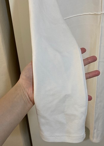 Kadın Beyaz dizüstü kışlık Uzun Kollu elbise - Görsel 3