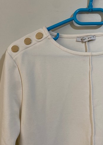 Kadın Beyaz dizüstü kışlık Uzun Kollu elbise - Görsel 2