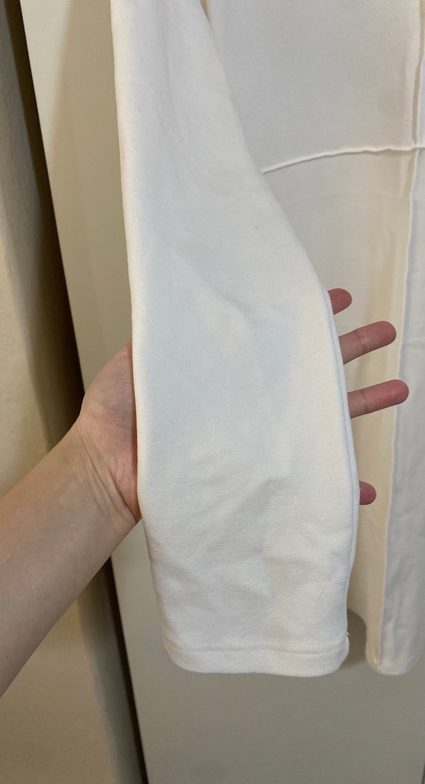 Kadın Beyaz dizüstü kışlık Uzun Kollu elbise - Görsel 3