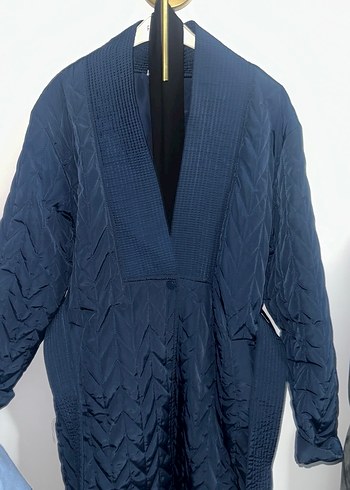 Lacivert Midi Kadın Sabahlık - Görsel 4