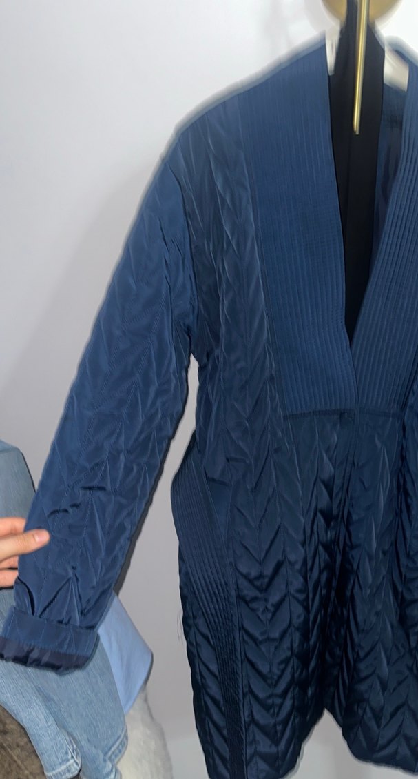 Lacivert Midi Kadın Sabahlık - Görsel 5