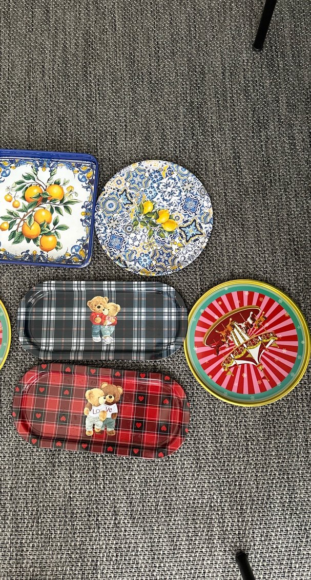 Renkli Nakışlı Bohem Tabak Seti - Görsel 3