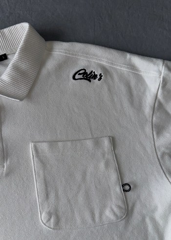 Erkek Beyaz Kısa Kollu Polo Tişört - Görsel 5