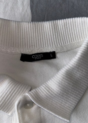 Erkek Beyaz Kısa Kollu Polo Tişört - Görsel 4