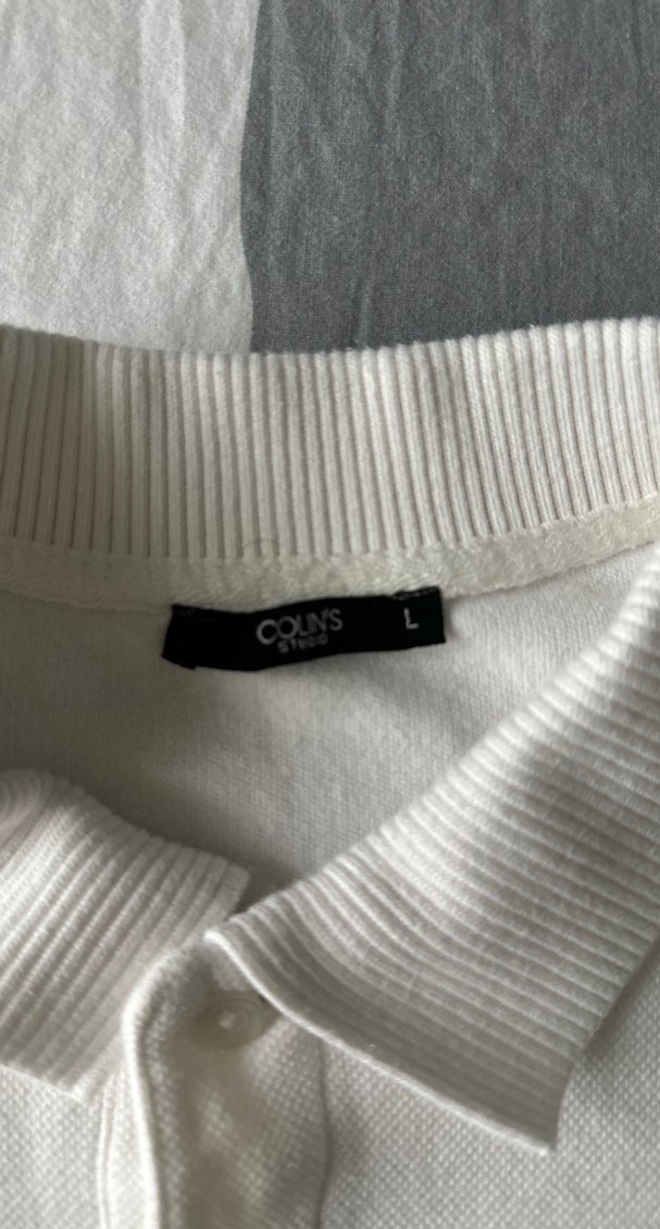 Erkek Beyaz Kısa Kollu Polo Tişört - Görsel 3