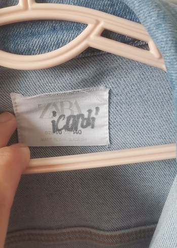 9 Yaş Beden mavi Renk Düğmeli Mavi Denim Ceket