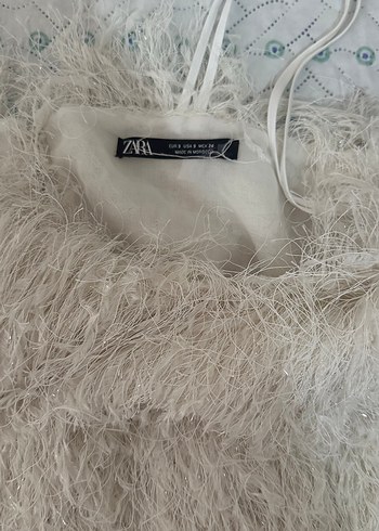 Nakışlı Bohem Beyaz Midi Bralet