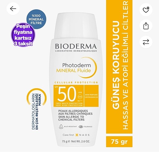 Bioderma Güneş Kremi