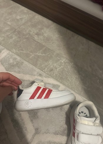 Kız Çocuk Beyaz Cırt Cırtlı Spor Ayakkabı - Görsel 2