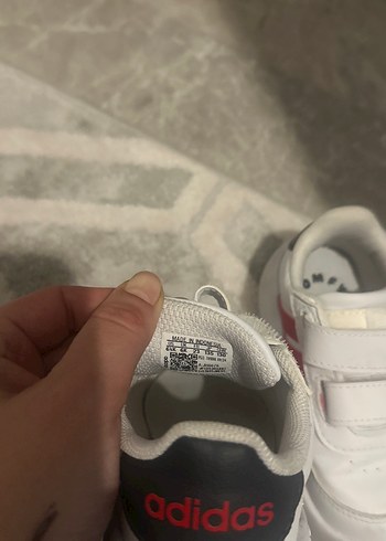 Kız Çocuk Beyaz Cırt Cırtlı Spor Ayakkabı - Görsel 3