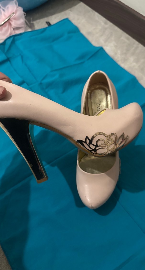 Parlak Pembe Stiletto Topuklu Kadın Ayakkabı - Görsel 2