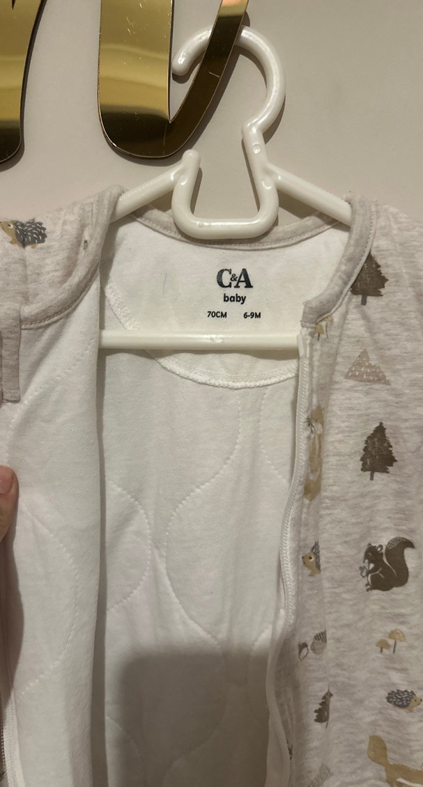 Gri Desenli Bebek Uyku Tulumu - Görsel 4