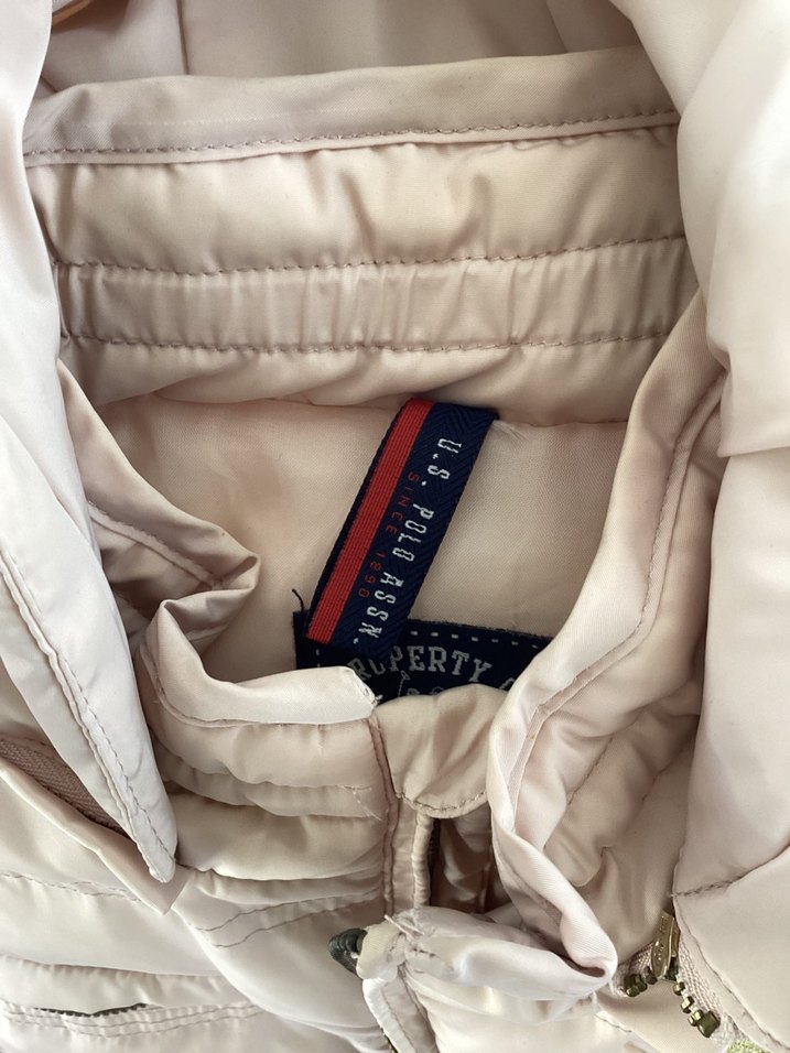 Bej- Toz Pembe Fermuarlı Şişme Yelek - Görsel 2