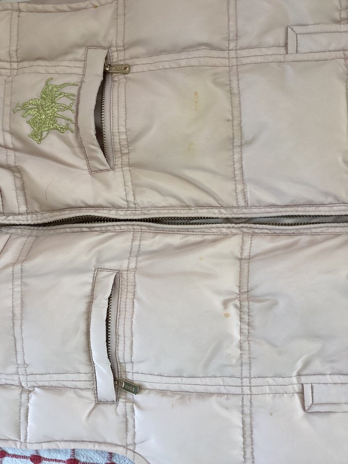 Bej- Toz Pembe Fermuarlı Şişme Yelek - Görsel 4