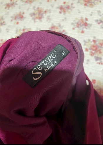 Bordo Kadın Abiye Elbise - Görsel 4