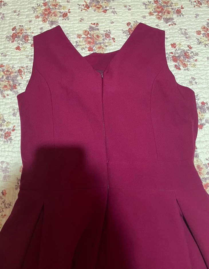 Bordo Kadın Abiye Elbise - Görsel 3