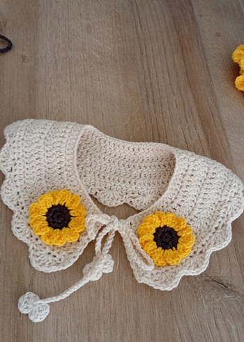 Çiçek Desenli Krem Rengi Bebek Seti - Görsel 5