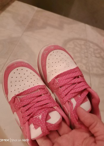 Kız Çocuk Pembe Spor Ayakkabı Velcro - Görsel 4