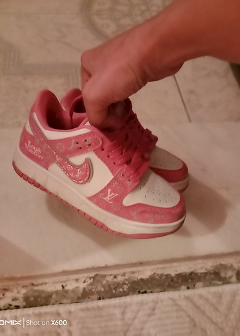 Kız Çocuk Pembe Spor Ayakkabı Velcro - Görsel 2