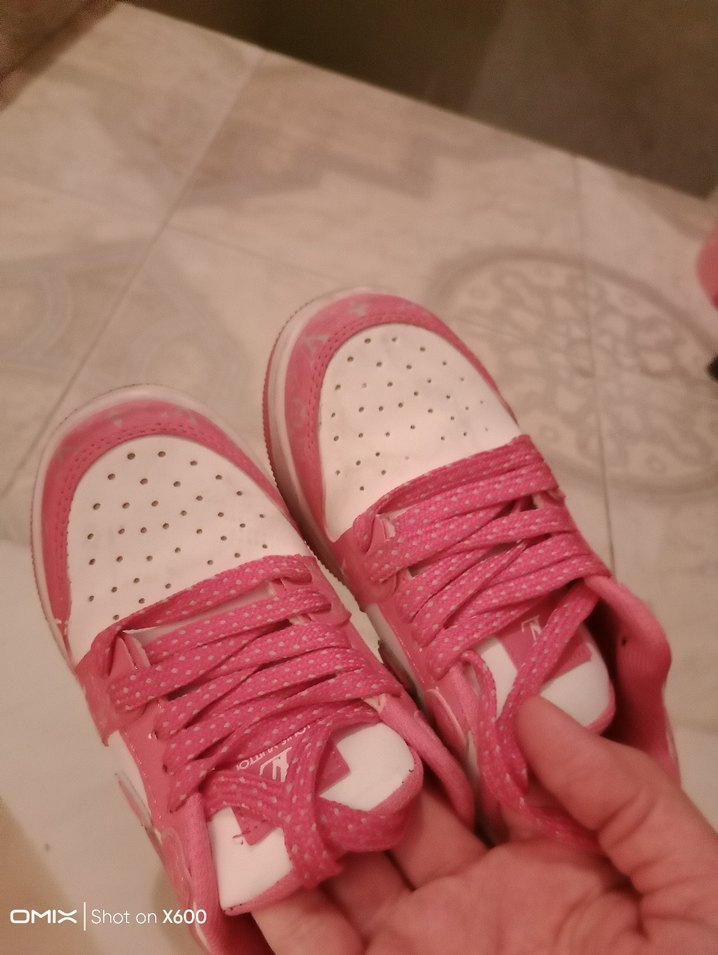 Kız Çocuk Pembe Spor Ayakkabı Velcro - Görsel 4