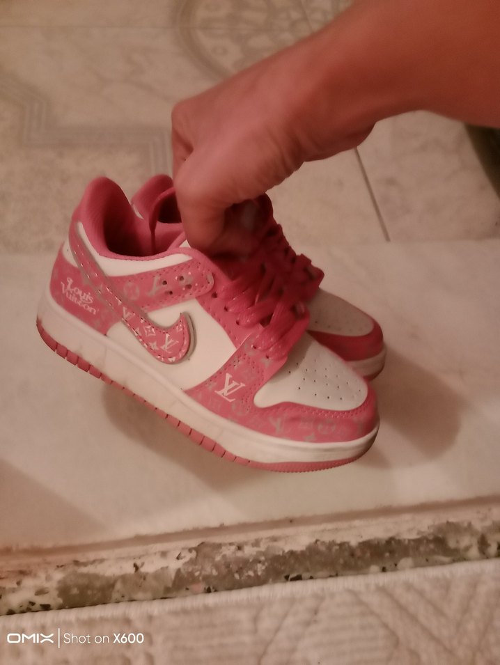 Kız Çocuk Pembe Spor Ayakkabı Velcro - Görsel 2