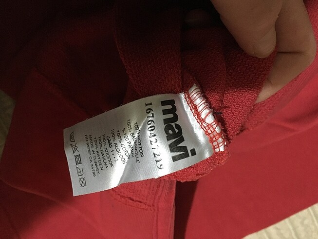 s Beden kırmızı Renk kırmızı geniş kesim sweatshirt