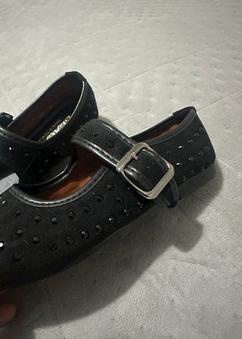 Tokalı Siyah Kadın Babet - Görsel 4