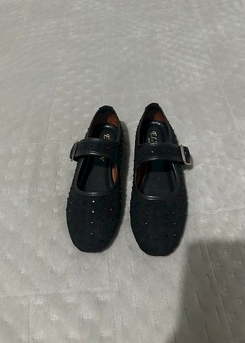 Tokalı Siyah Kadın Babet - Görsel 3