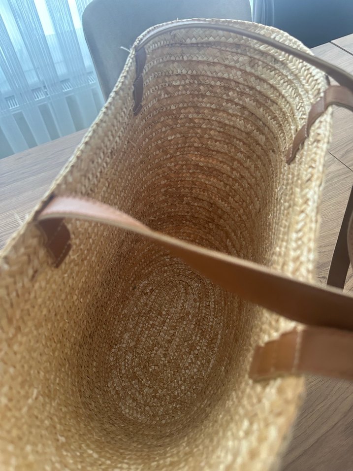 Hasır çanta plaj çantası olarak adlandırılır hiç kullanılmamış - Görsel 2