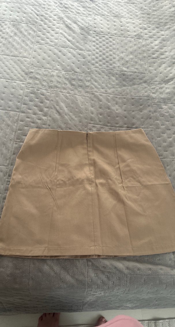 Bej mini etek hiç kullanılmadı - Görsel 2