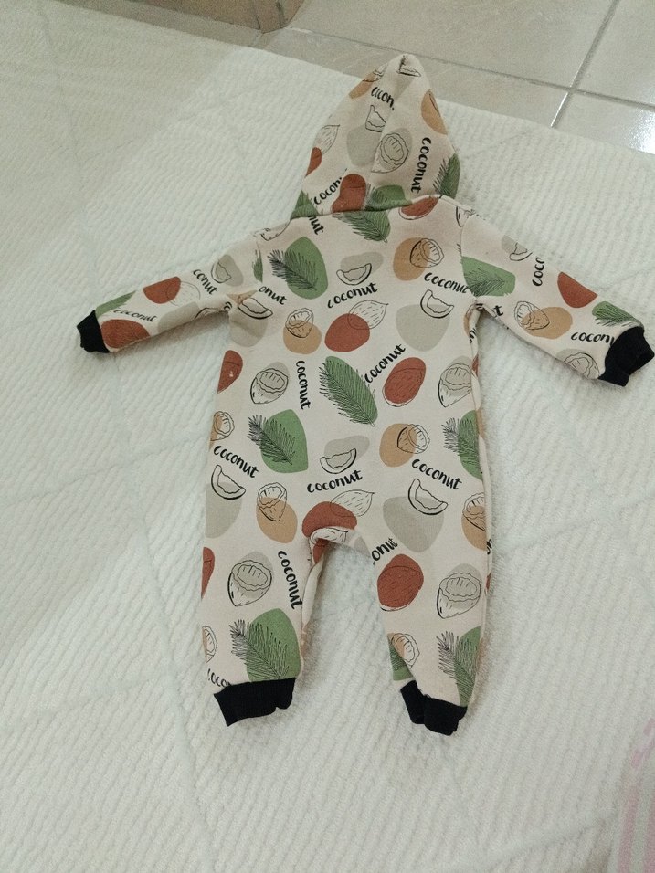 Renkli Baskılı Erkek Bebek Tulum - Görsel 3