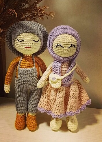 Amigurumi bebek 2li set