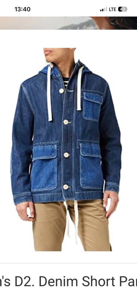 GANT en D2 DeNIM JACKET 68-80 cm - Görsel 2