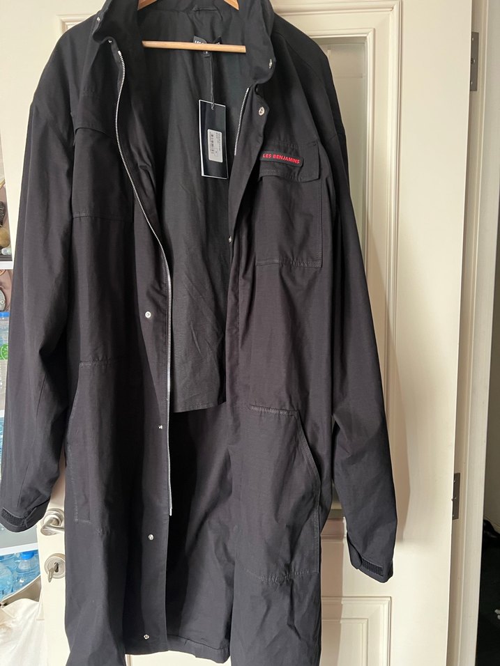 LES BENJAMİNS uzun kapsonlu sıfır palto 68/115 cm - Görsel 4