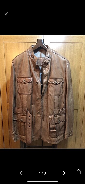 Massimo duttı prestıjın adı .sıfır 56 beden camel bej deri trenç