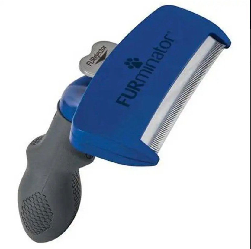FURminator Köpek Tüy Toplama Tarağı L Mavi - Görsel 2