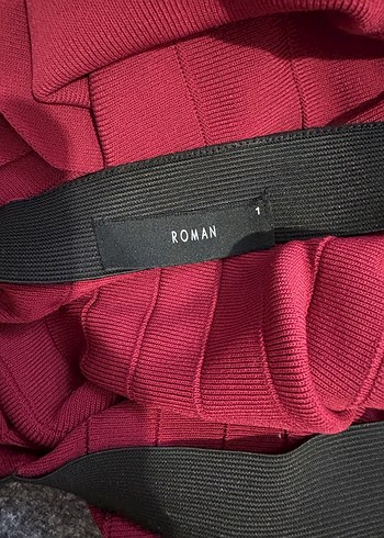 Bordo Midi Hamile Etek Volan Detaylı - Görsel 2