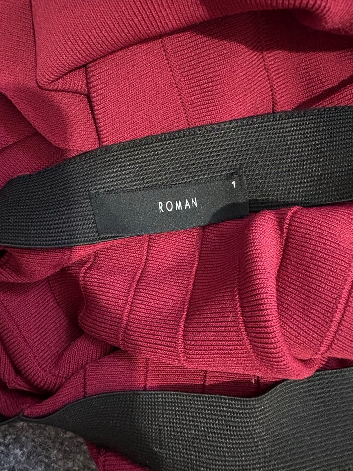 Bordo Midi Hamile Etek Volan Detaylı - Görsel 2