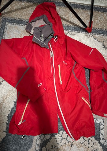 Rahatta Kırmızı Fermuarlı Kadın Ceket - Görsel 2