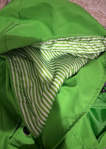 Yeşil Düğmeli Midi Ceket - Görsel 2