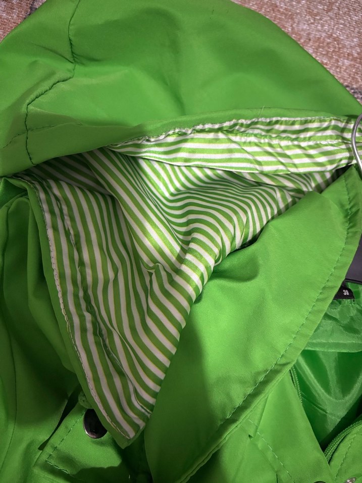 Yeşil Düğmeli Midi Ceket - Görsel 2